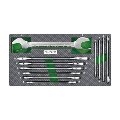 11PCS - Double Open End Metric Wrench Set