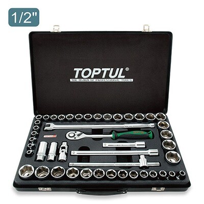 46PCS Professional Grade 1/2" DR. Socket Set (METRIC & SAE)