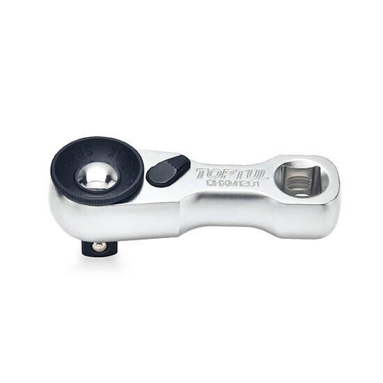 Stubby Reversible Ratchet Handle with Quick Release 3/8" Dr.