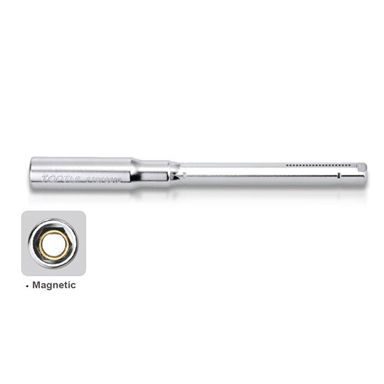 1/4" Hex Magnetic Power Bit Holder  Satin Chrome