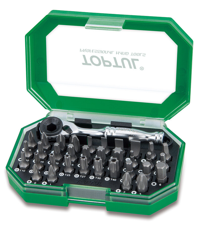 1/4" Hex Drive Mini Ratchet Bit Set