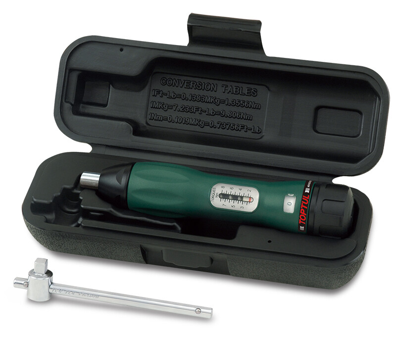 2PCS 1/4"DR.Hex Drive Torque Screwdriver Set 1 - 8Nm