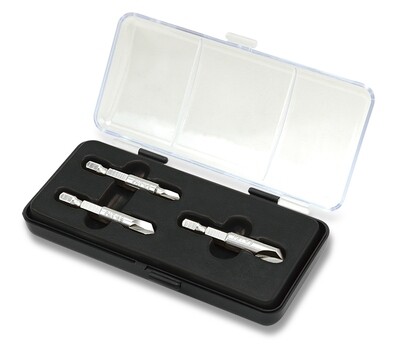 3PCS Damaged Screw Remover Set 1/4" Hex #1,#2,#3