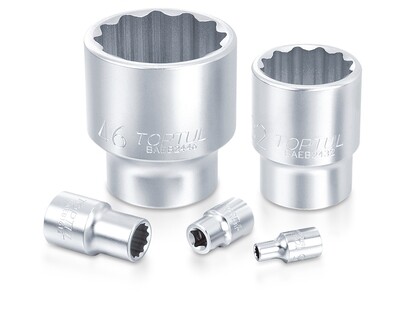 1/4" Drive Metric 12 pt Regular Sockets