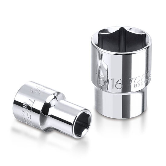 3/8" Drive SAE 6 pt Regular Sockets, Size: 1/4"