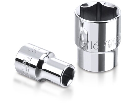 3/8" Drive SAE 6 pt Regular Sockets