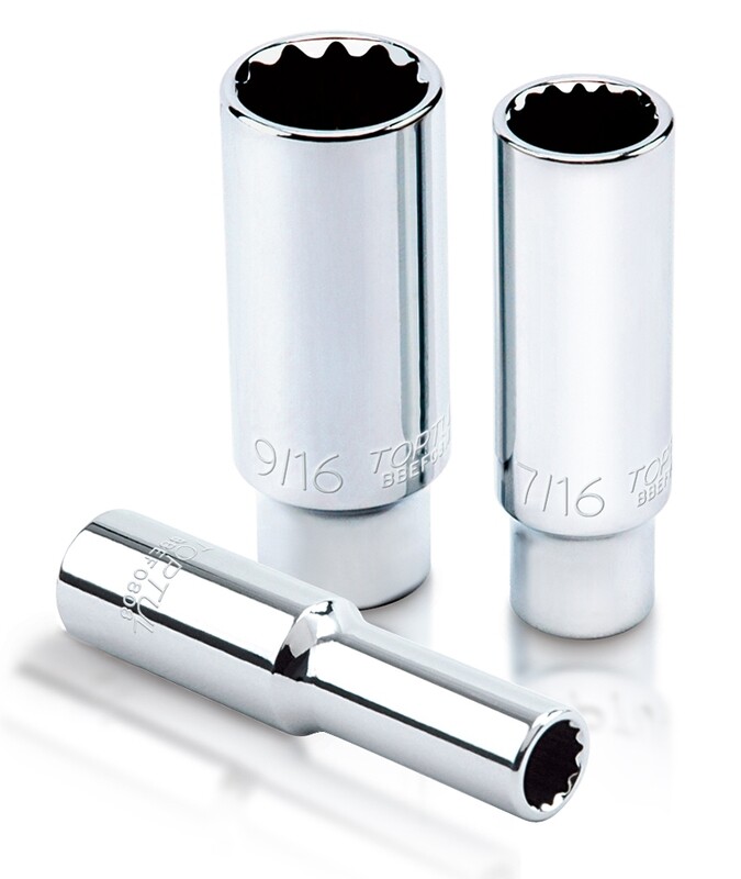 1/4" Drive SAE 12 pt Deep Sockets
