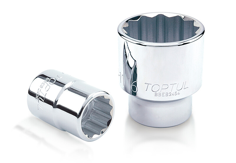 1/4" Drive SAE 12 pt Regular Sockets