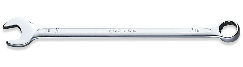 Extra Long Combination Wrench 15° Offset - METRIC (Satin Chrome Finished)