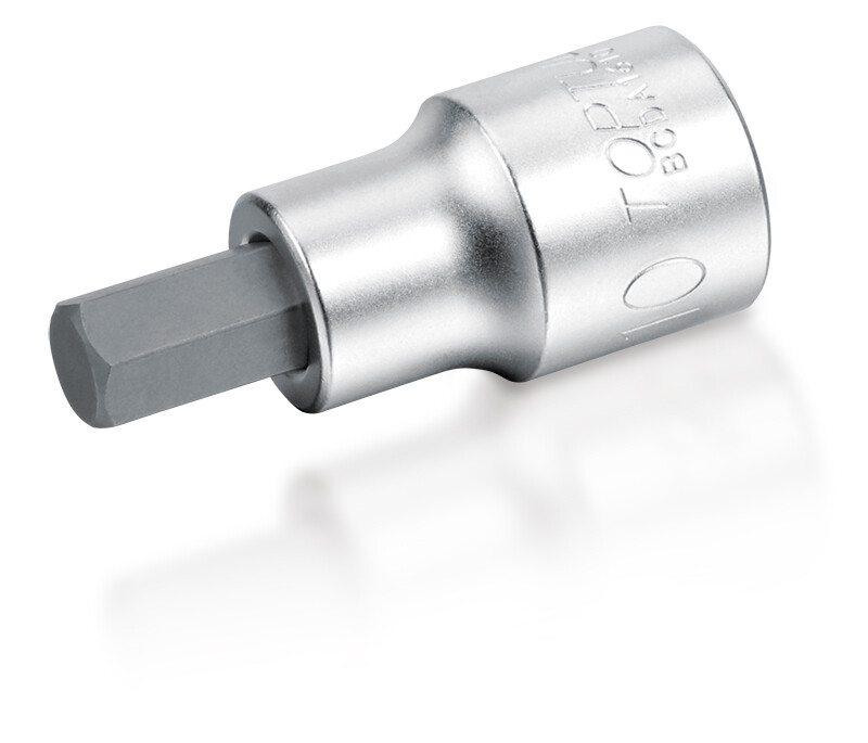 1/4" Drive Hex Bit Sockets - METRIC (Satin Chrome Finished)