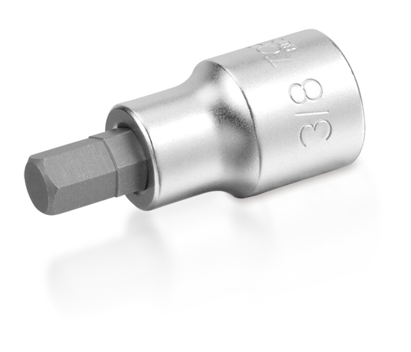 1/4" Drive Hex Bit Sockets - SAE (Satin Chrome Finished)