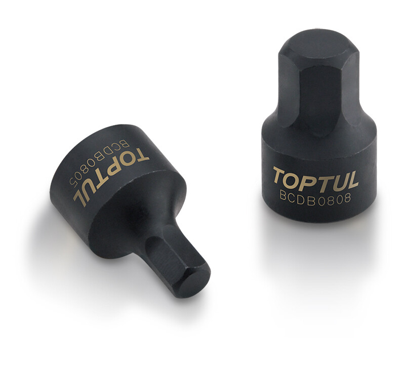 1/4" Drive One-Piece Stubby Hex Bit Sockets