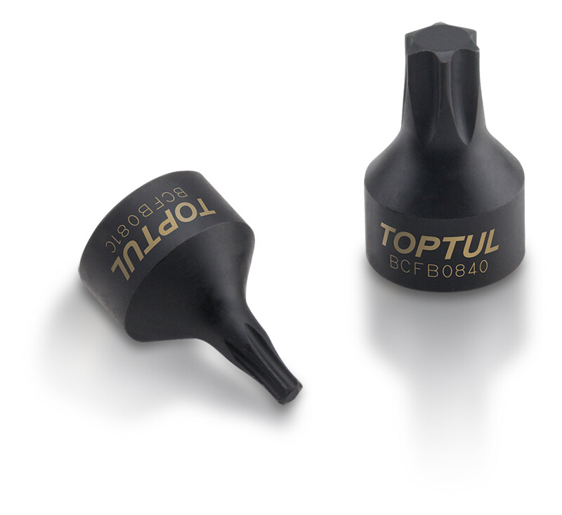 1/4" Drive One-Piece Stubby Star Bit Sockets