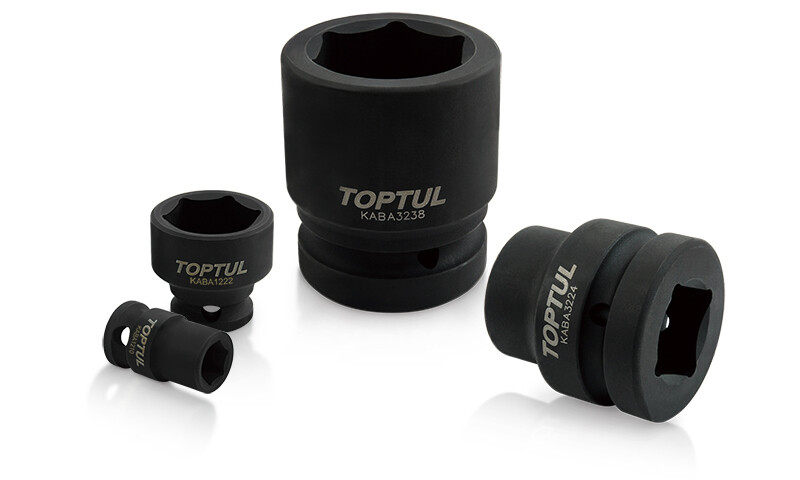 3/4" DR. 6PT Flank Impact Sockets - METRIC