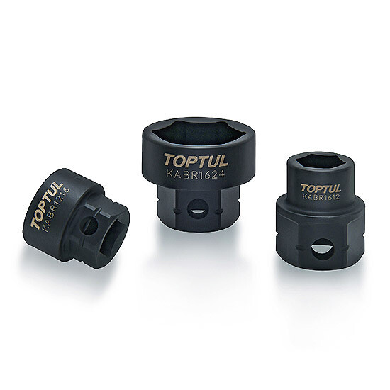 3/8" Drive Stubby 6PT Flank Impact Sockets, Size: 8mm