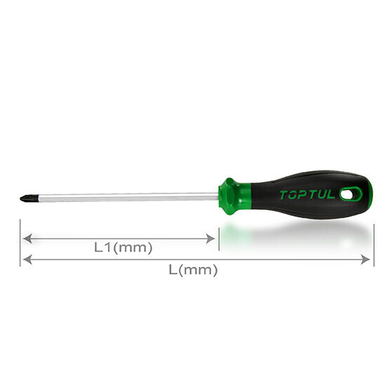 Pro-Plus Series Phillips Anti-Slip Screwdrivers, Size: PH0x60mm