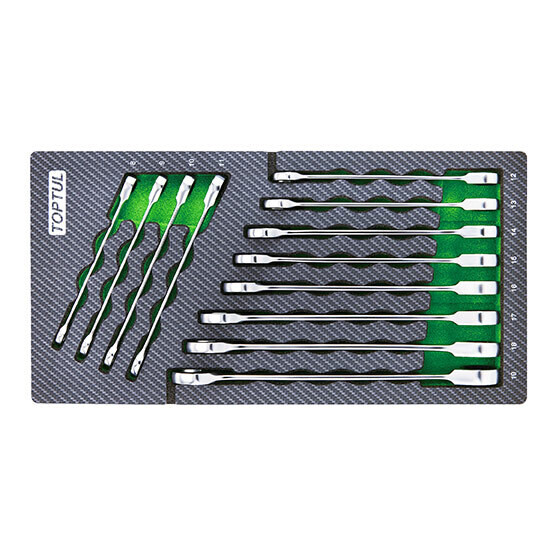 12PCS Pro-Series Ratchet Combination Wrench Set