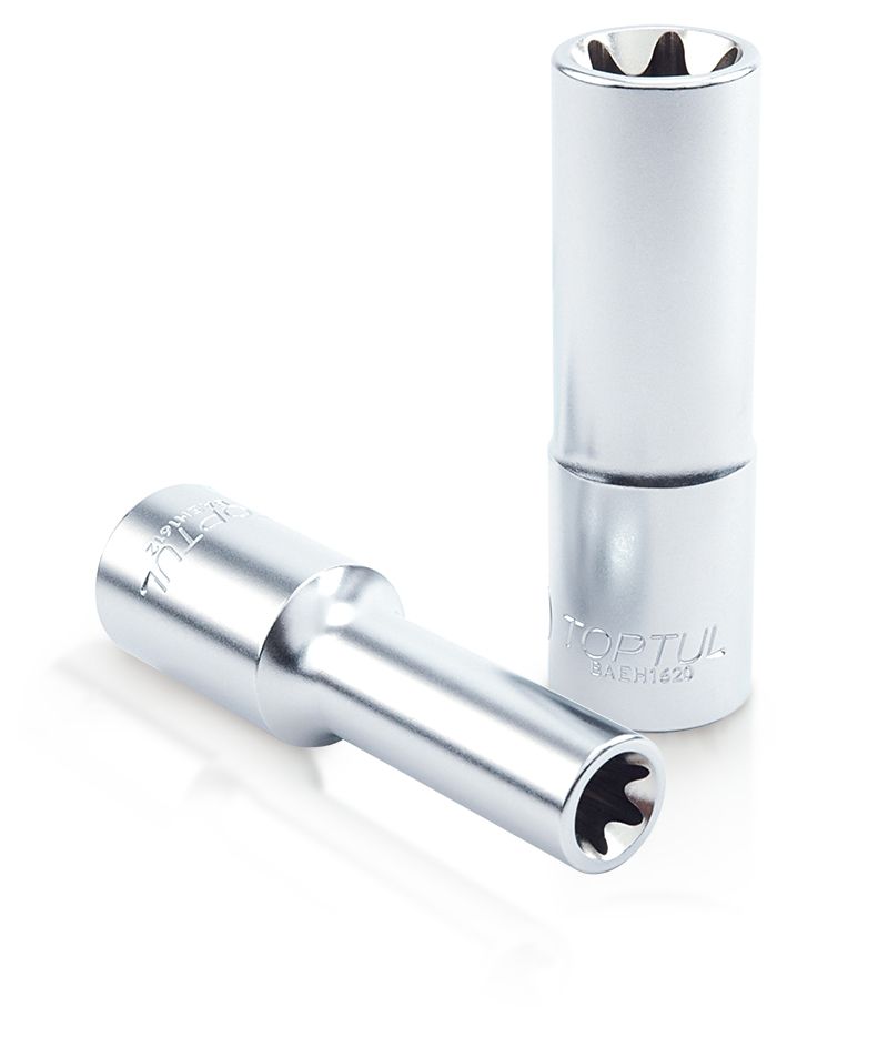 1/4" Drive E-Torx Deep Socket, Size: E4