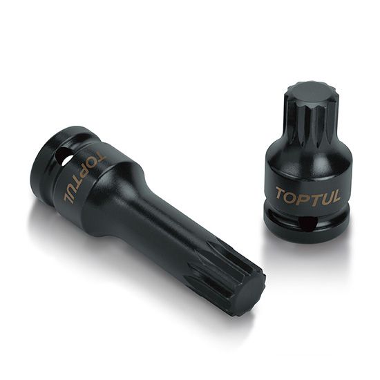 1/2" DR. Spline Bit Impact Sockets, Size: M14