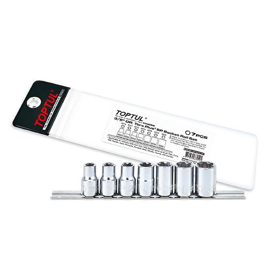 7 pcs 3/8" Drive E-Torx Plus EP Socket Set BAAP Series