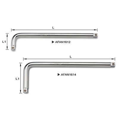 L-Handle ( 90° Offset) 1/2" x 14"