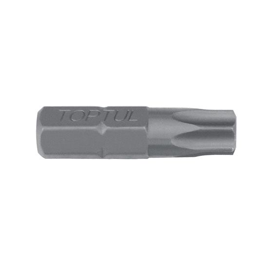 1/4" Hex Shank Torx Insert Bits 25mm Length, Size: T6