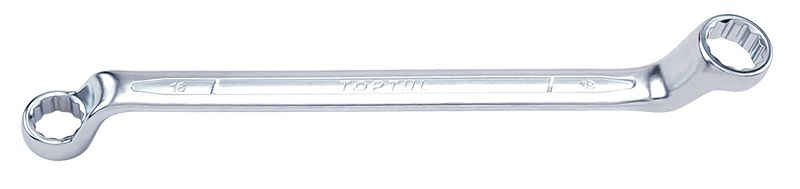 Double Ring Wrench 75° Offset - METRIC(Satin Chrome Finished)