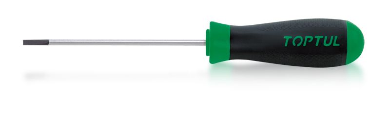 Slotted Anti-Slip Screwdrivers Parallel Sides, Size: 2.5 x .4 x 75mm