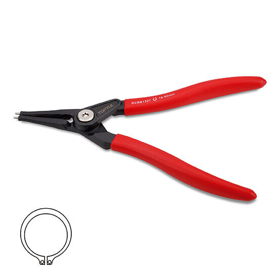 5” Straight Retaining Ring Pliers (External Ring) Black 5” Straight Retaining Ring Pliers (External Ring) Black