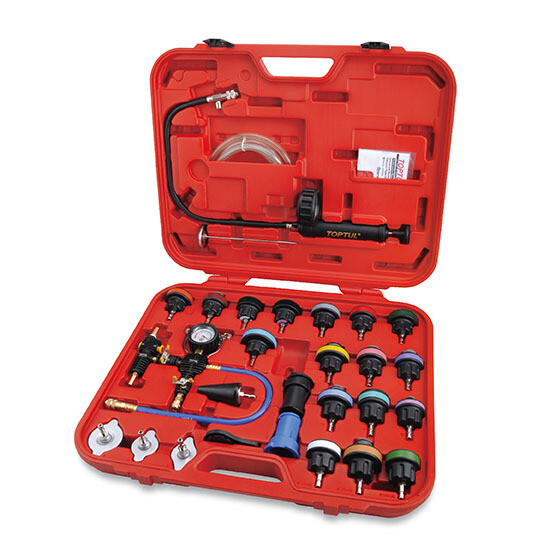 28PCS Universal Radiator Pressure Tester & Vacuum Type Cooling System Kit