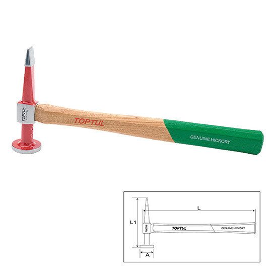 Straight Peen & Finishing Hammer Crowned Face L=330mm