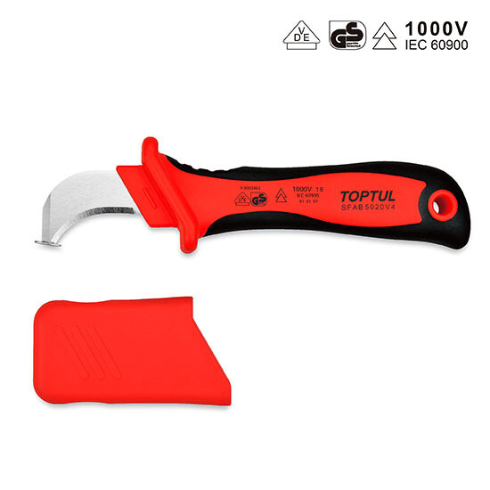 VDE Cable Knife-With Hooked Blade L=190mm VDE Cable Knife-With Hooked Blade L=190mm