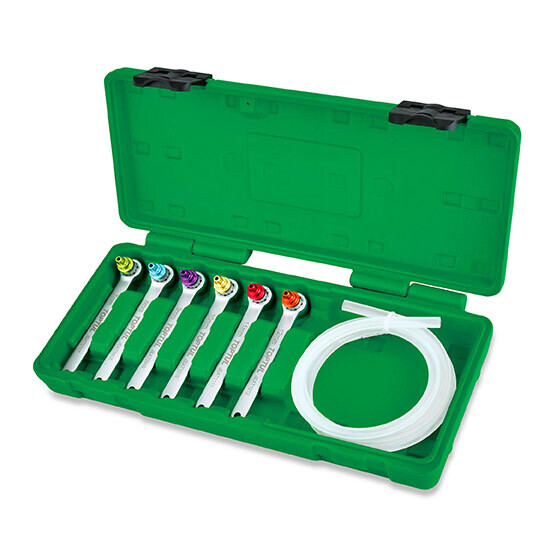 7 pcs Brake Bleeder Wrench Set With Check Valve