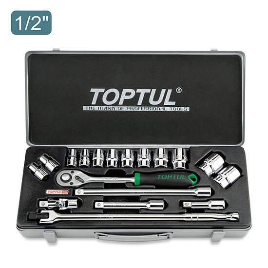 18PCS 1/2"DR. 6PT Socket Set SAE