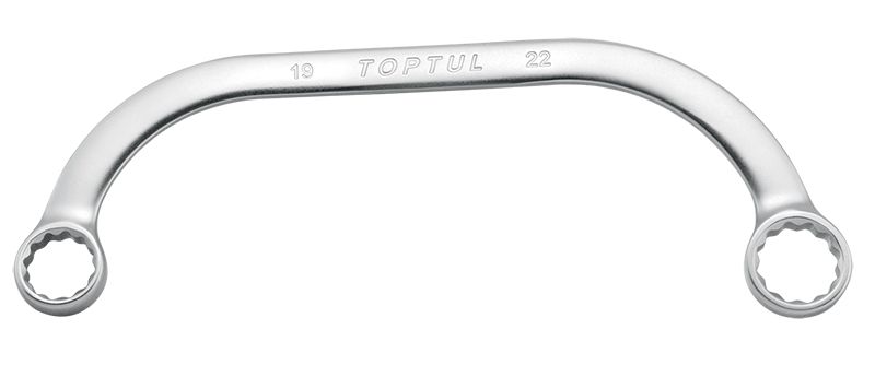 Half-Moon Double Ring Wrench Half-Moon Double Ring Wrench, Size: 8x9