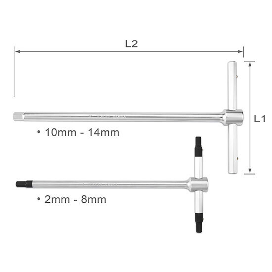 T-Type Hex Key Wrench, Size: 4mm