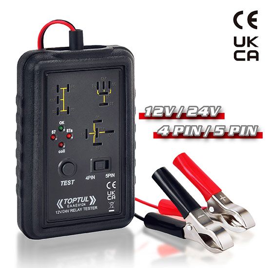 12V / 24V Automotive Relay Tester