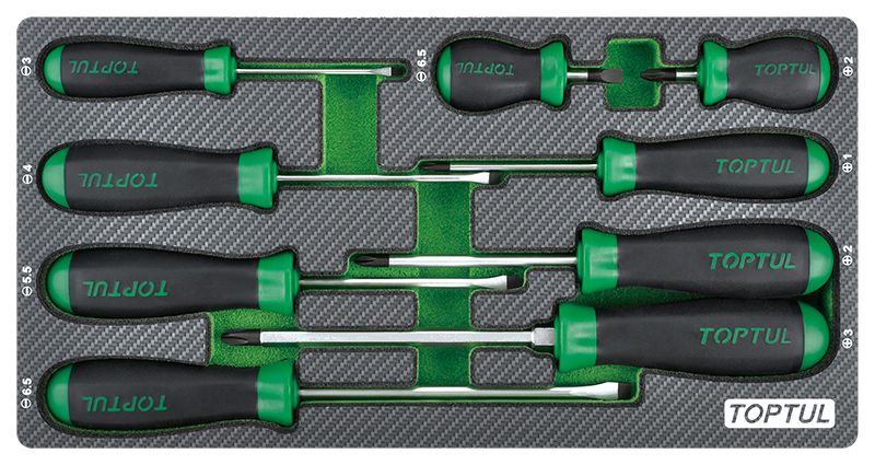 9pcs Screwdriver Set in EPE Foam Tray