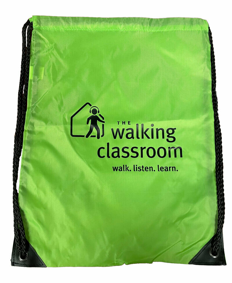 Drawstring Backpack for walking with tablets