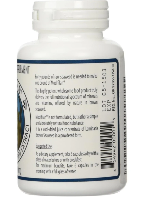 Modifilan Pure Brown Seaweed Extract 500mg 90c