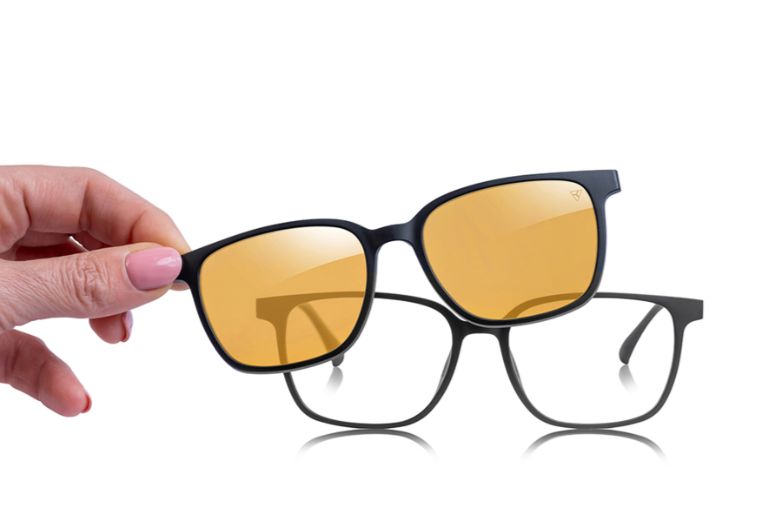 HALO BLACK – Indoor/Outdoor – Unisex(Clip-on for prescription lenses)