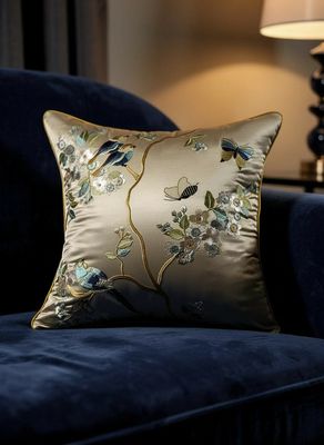 Knitted polyester modern cushion cover غطاء وسادة مطرز  مع سحاب مخفي