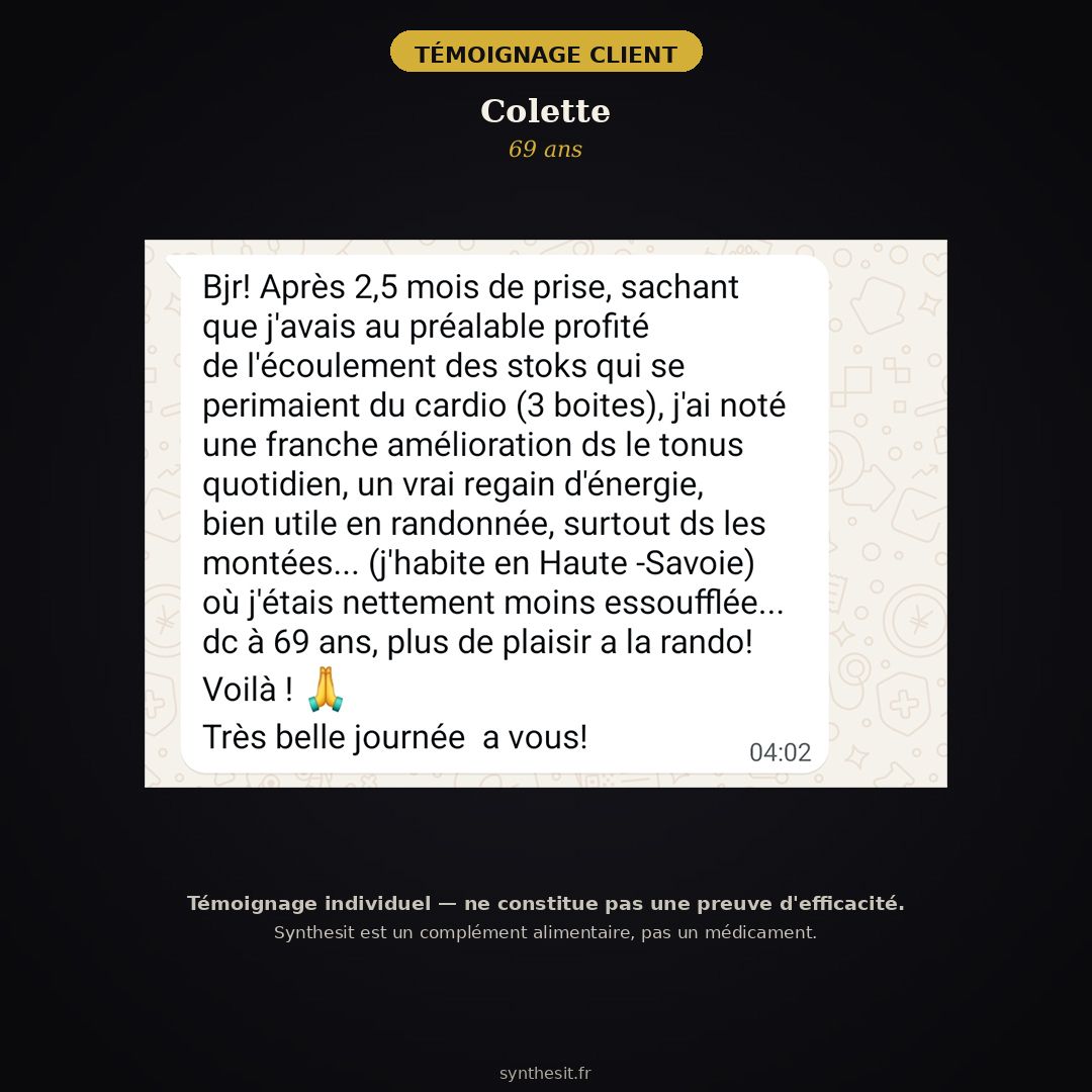 Témoignage client Colette, 69 ans — regain de tonus en randonnée en Haute-Savoie