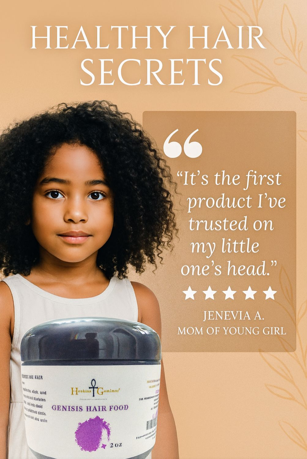 GENISIS HAIR FOOD/THE CROWN JEWEL OF NATURAL HAIR CARE- "Feed Your Crown, Flourish Your Confidence"