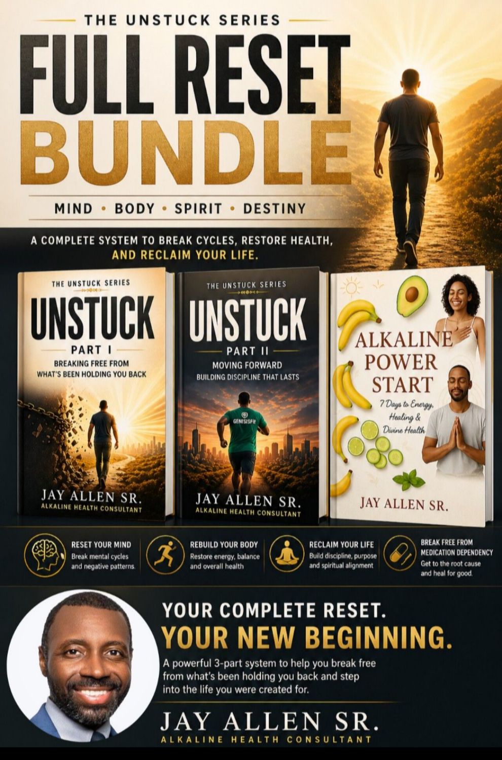 📘 Start with your UNSTUCK BUNDLE SERIES — AVAILABLE NOW!  UNSTUCK -- PART 1 -- 2 HIDDEN REASONS  UNSTUCK -- PART 2 -- MOVING FORWARD  BONUS -- 7 DAY ALKALINE POWER START FOR BEGINNERS