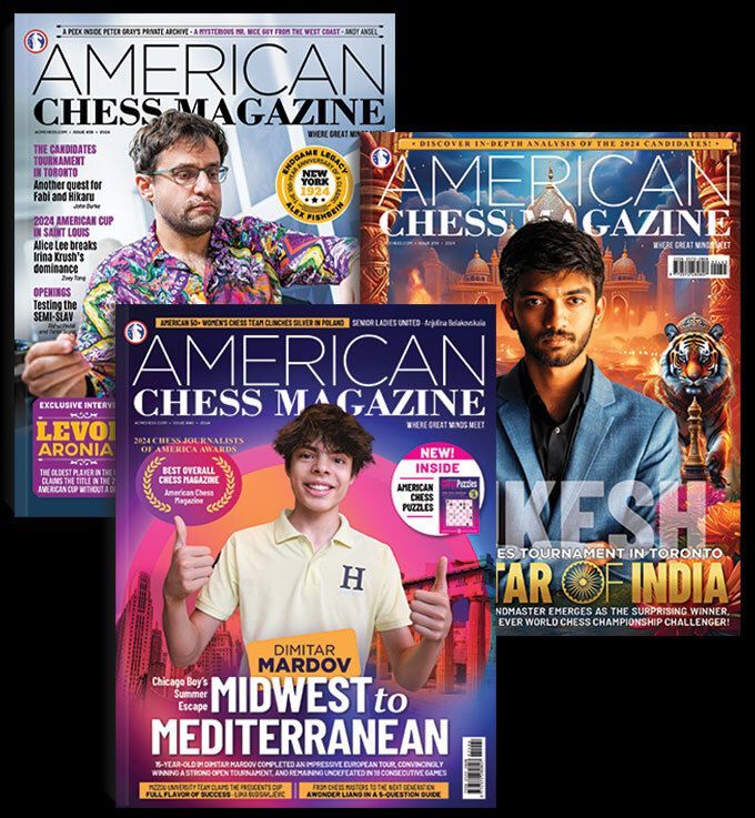 AMERICAN CHESS MAGAZINE - ANY 3 ISSUES