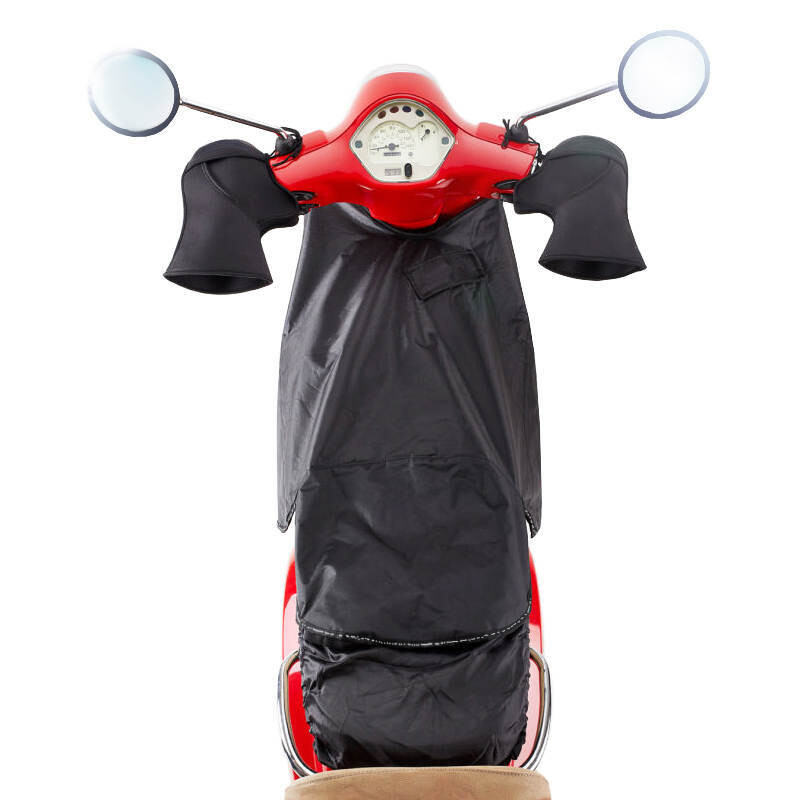Scooter Beenkleed + Gratis Handschoenen - Scooter Beenwarmer - Scooter Handmof - Zwart - Universeel