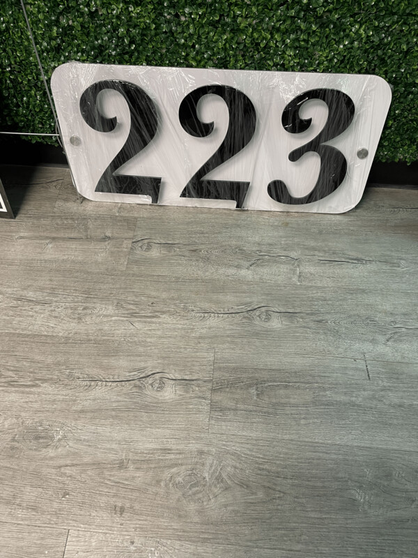 Halo-Lit Acrylic House Numbers