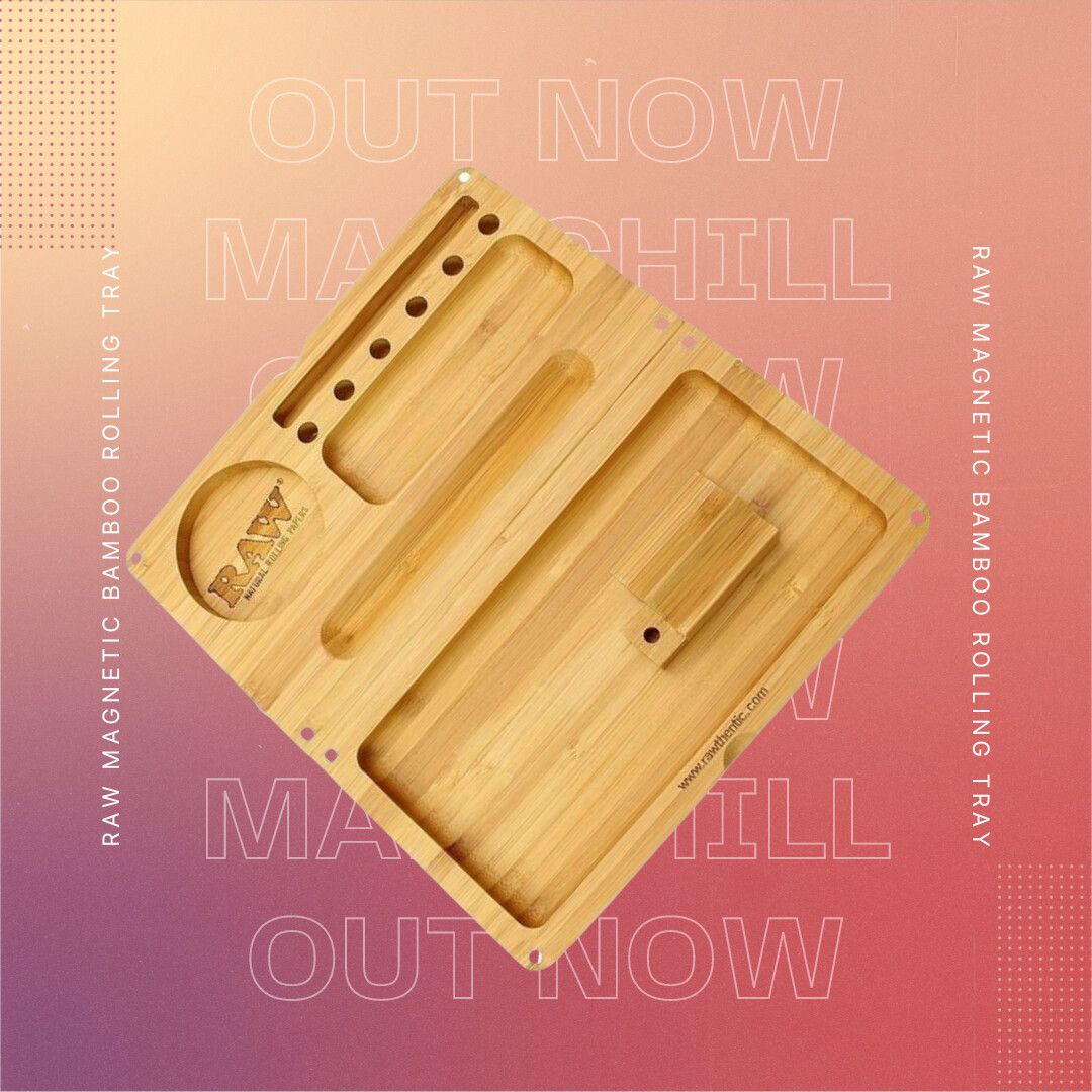RAW Magnetic Bamboo Rolling Tray