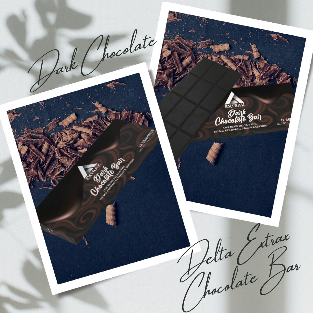 Delta Extrax Chocolate Bar, Flavor: Dark Chocolate